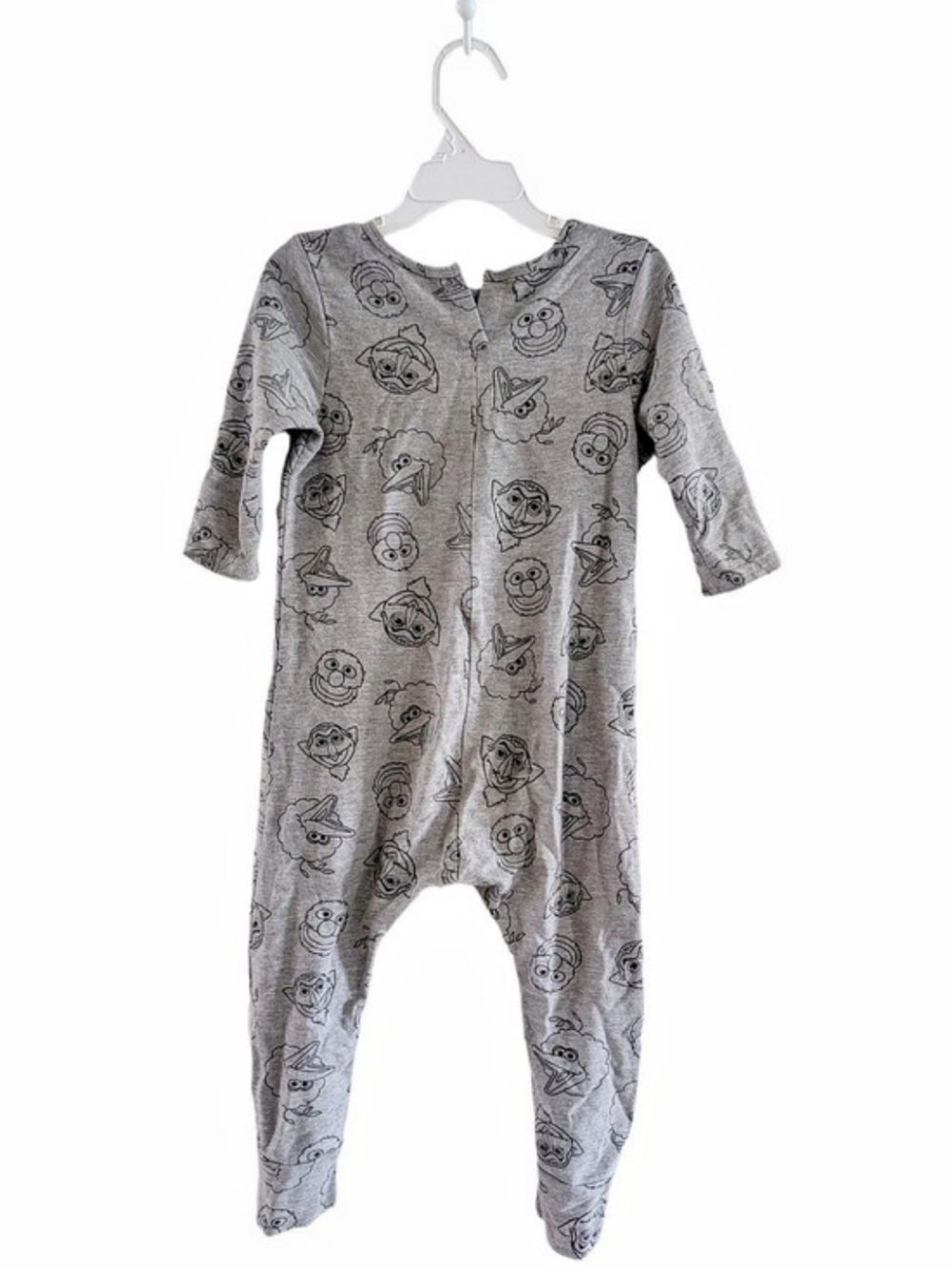 Smash + Tess Sesame Street 3T Lounge Romper Gray Girls Boys One Piece Character